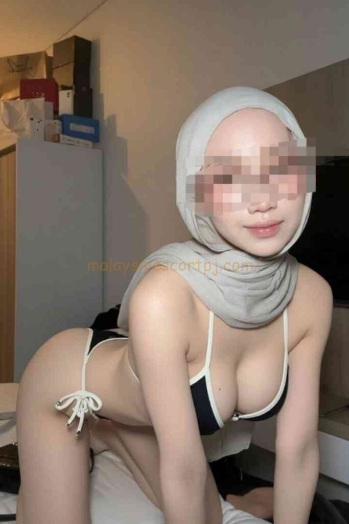 Woman in hijab and bikini, Kuala Lumpur escort